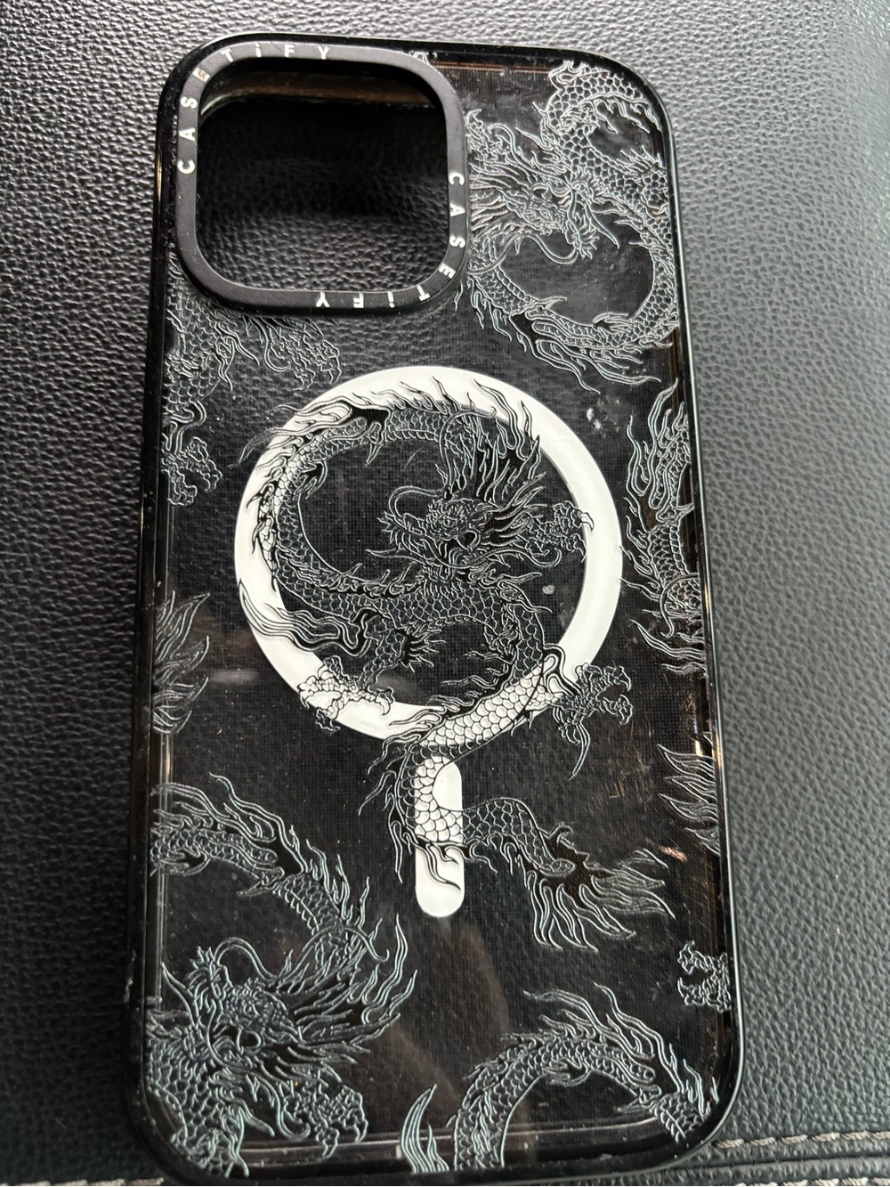 Casetify iPhone 16 Pro Max Phone Case - Black Dragons